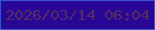 文字の大きさ：5、枠の色：3954d3、背景の色：280797、文字の色：562c61 無料ブログパーツのブログ時計