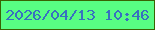 文字の大きさ：5、枠の色：396202、背景の色：58fd83、文字の色：3870c0 無料ブログパーツのブログ時計