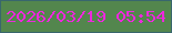 文字の大きさ：2、枠の色：39676d、背景の色：53864d、文字の色：ee28dd 無料ブログパーツのブログ時計