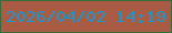 文字の大きさ：2、枠の色：396c3d、背景の色：a95b43、文字の色：1a97ca 無料ブログパーツのブログ時計