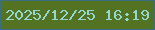 文字の大きさ：5、枠の色：396e83、背景の色：547322、文字の色：93d8cf 無料ブログパーツのブログ時計