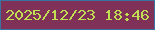 文字の大きさ：1、枠の色：3972a0、背景の色：7f3157、文字の色：c0dd53 無料ブログパーツのブログ時計