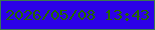 文字の大きさ：4、枠の色：397950、背景の色：2c01e8、文字の色：246601 無料ブログパーツのブログ時計