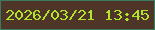 文字の大きさ：1、枠の色：397a60、背景の色：4f3528、文字の色：b0e32a 無料ブログパーツのブログ時計