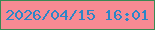 文字の大きさ：1、枠の色：398953、背景の色：f78a93、文字の色：2a86c7 無料ブログパーツのブログ時計