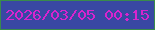文字の大きさ：3、枠の色：398b4b、背景の色：3948a3、文字の色：d824ce 無料ブログパーツのブログ時計