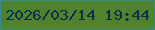 文字の大きさ：5、枠の色：398c88、背景の色：51822e、文字の色：03314b 無料ブログパーツのブログ時計