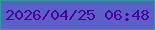 文字の大きさ：1、枠の色：3997a9、背景の色：5a60c7、文字の色：4e009b 無料ブログパーツのブログ時計