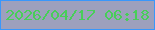 文字の大きさ：4、枠の色：3997fb、背景の色：9da0bd、文字の色：48ce59 無料ブログパーツのブログ時計