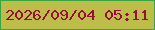 文字の大きさ：3、枠の色：39a542、背景の色：bdbe49、文字の色：97103a 無料ブログパーツのブログ時計