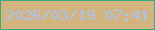 文字の大きさ：2、枠の色：39ac7c、背景の色：d3b47f、文字の色：a5c4f4 無料ブログパーツのブログ時計