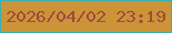 文字の大きさ：1、枠の色：39b0ae、背景の色：cb9438、文字の色：a1493d 無料ブログパーツのブログ時計