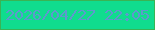 文字の大きさ：1、枠の色：39b454、背景の色：10dc8e、文字の色：5e99cd 無料ブログパーツのブログ時計