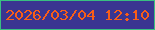 文字の大きさ：4、枠の色：39bf81、背景の色：3a3591、文字の色：f95e18 無料ブログパーツのブログ時計