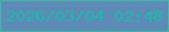 文字の大きさ：3、枠の色：39bf9e、背景の色：5d8ab7、文字の色：1abca9 無料ブログパーツのブログ時計