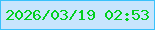 文字の大きさ：3、枠の色：39c1fb、背景の色：c8e5fd、文字の色：01d01e 無料ブログパーツのブログ時計