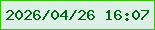 文字の大きさ：5、枠の色：39c20c、背景の色：ddf0e7、文字の色：046413 無料ブログパーツのブログ時計