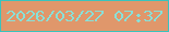 文字の大きさ：5、枠の色：39c3bd、背景の色：e0976b、文字の色：88e1d9 無料ブログパーツのブログ時計