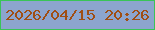 文字の大きさ：1、枠の色：39c458、背景の色：8ca5ce、文字の色：a04e13 無料ブログパーツのブログ時計