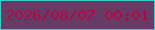 文字の大きさ：1、枠の色：39cec9、背景の色：663c66、文字の色：b50646 無料ブログパーツのブログ時計