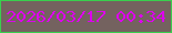 文字の大きさ：2、枠の色：39cf4d、背景の色：74625f、文字の色：dd04ed 無料ブログパーツのブログ時計