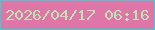 文字の大きさ：4、枠の色：39d0d7、背景の色：e076a7、文字の色：bce4b5 無料ブログパーツのブログ時計