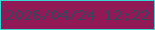 文字の大きさ：1、枠の色：39d5d7、背景の色：911956、文字の色：39435d 無料ブログパーツのブログ時計