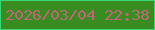 文字の大きさ：2、枠の色：39d874、背景の色：398c20、文字の色：c1657a 無料ブログパーツのブログ時計
