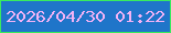 文字の大きさ：3、枠の色：39ea5f、背景の色：1f75c9、文字の色：f2b2f5 無料ブログパーツのブログ時計