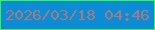 文字の大きさ：3、枠の色：39f447、背景の色：0c8cd5、文字の色：a57c82 無料ブログパーツのブログ時計