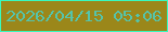 文字の大きさ：4、枠の色：39f8be、背景の色：9b871a、文字の色：55c4aa 無料ブログパーツのブログ時計