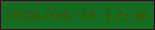 文字の大きさ：5、枠の色：3a042c、背景の色：146c23、文字の色：365505 無料ブログパーツのブログ時計