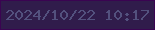 文字の大きさ：2、枠の色：3a0451、背景の色：301c4b、文字の色：53517e 無料ブログパーツのブログ時計