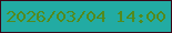 文字の大きさ：3、枠の色：3a0616、背景の色：22aba3、文字の色：538a1d 無料ブログパーツのブログ時計