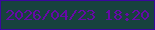 文字の大きさ：5、枠の色：3a079d、背景の色：17423e、文字の色：6609a7 無料ブログパーツのブログ時計