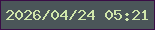 文字の大きさ：1、枠の色：3a0d46、背景の色：4b5659、文字の色：d0e6ab 無料ブログパーツのブログ時計