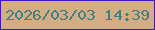 文字の大きさ：1、枠の色：3a19c3、背景の色：d5ad84、文字の色：3c8188 無料ブログパーツのブログ時計