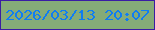 文字の大きさ：5、枠の色：3a1ca4、背景の色：85ab78、文字の色：0f7df3 無料ブログパーツのブログ時計