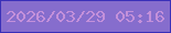 文字の大きさ：1、枠の色：3a30b9、背景の色：866dcd、文字の色：c390da 無料ブログパーツのブログ時計