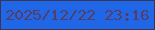 文字の大きさ：5、枠の色：3a3553、背景の色：1f67e7、文字の色：553d66 無料ブログパーツのブログ時計