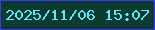 文字の大きさ：4、枠の色：3a35f8、背景の色：0d3b31、文字の色：5de9fa 無料ブログパーツのブログ時計