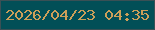 文字の大きさ：3、枠の色：3a5055、背景の色：024f57、文字の色：cd9f59 無料ブログパーツのブログ時計