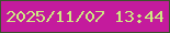 文字の大きさ：5、枠の色：3a542b、背景の色：c41b9d、文字の色：cee882 無料ブログパーツのブログ時計