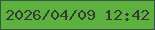 文字の大きさ：1、枠の色：3a5541、背景の色：5db13e、文字の色：363b33 無料ブログパーツのブログ時計