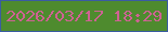 文字の大きさ：1、枠の色：3a5ca2、背景の色：4e8b2e、文字の色：ce6293 無料ブログパーツのブログ時計