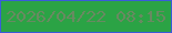 文字の大きさ：4、枠の色：3a5cd8、背景の色：2ba345、文字の色：688a61 無料ブログパーツのブログ時計
