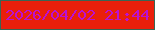 文字の大きさ：3、枠の色：3a6554、背景の色：ea1f0b、文字の色：ba11d2 無料ブログパーツのブログ時計