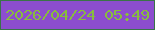 文字の大きさ：1、枠の色：3a7348、背景の色：8c4dce、文字の色：88bc3d 無料ブログパーツのブログ時計