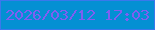 文字の大きさ：4、枠の色：3a78ec、背景の色：0490d3、文字の色：7f5ff1 無料ブログパーツのブログ時計