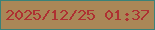 文字の大きさ：3、枠の色：3a8278、背景の色：aa8757、文字の色：ae3132 無料ブログパーツのブログ時計